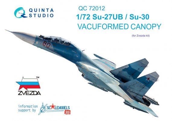 1/72 Vacu canopy for Su-27UB / Su-30