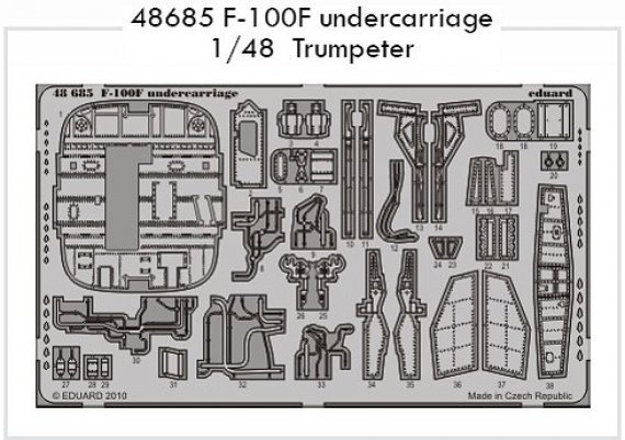 1/48 F-100F undercarriage (TRUMP)