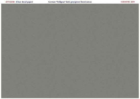 1/32 German Feldgrau dark grey-green linen/canvas