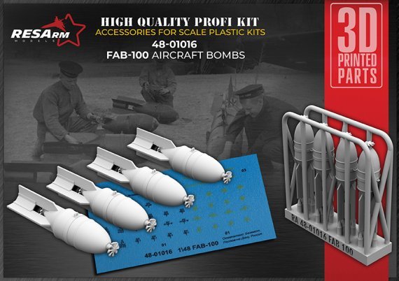 1/48 FAB 100 H-E Aerial Bomb.