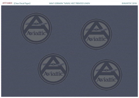 1/144 WWI German Naval Hex Printed Linen