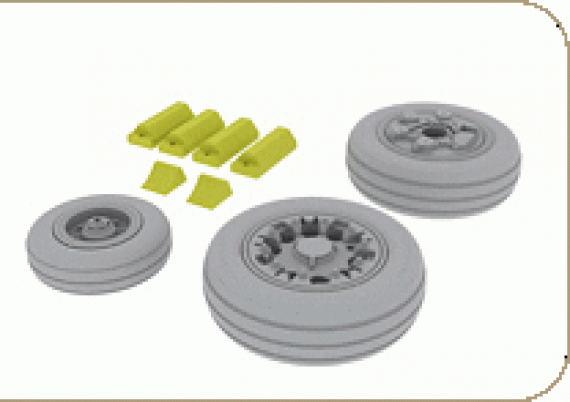 1/48 F-16A/B wheels