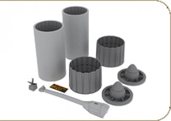 1/48 F-4 exhaust nozzles late (HAS)