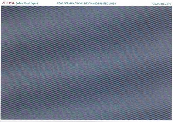 1/144 WWI German Naval Hex Hand Painted Linen