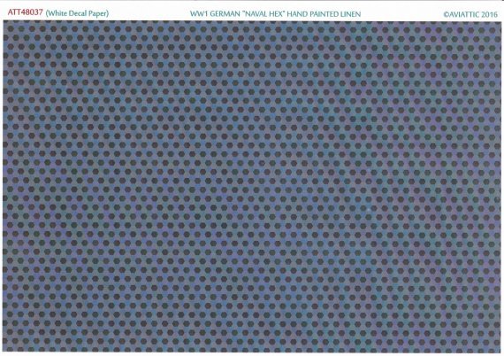 1/48 WWI German Naval Hex Hand Painted Linen