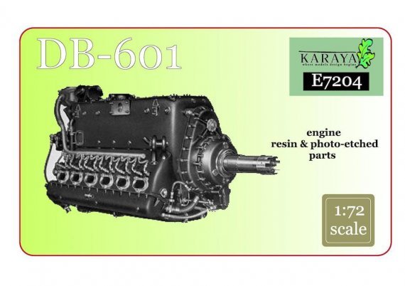 1/72 DB-601 engine  resin + PE