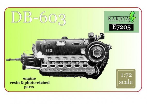1/72 DB-603 engine  resin + PE