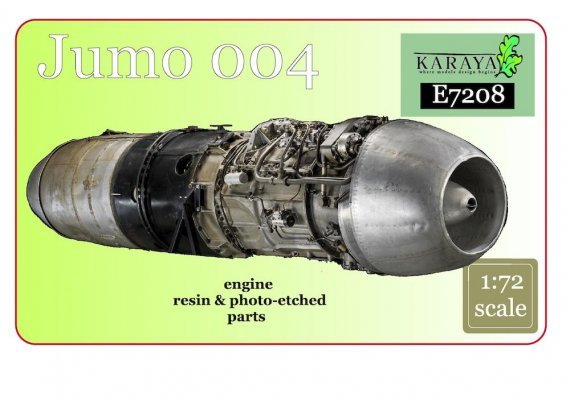 1/72 Jumo 004 jet engine  resin + PE