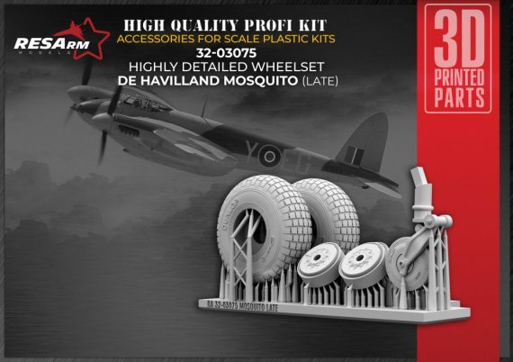 1/32 DH Mosquito late wheels