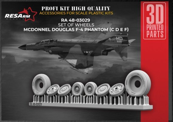 1/48 F-4 PHANTOM C/D/E/F wheels