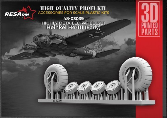 1/48 Heinkel He-111 early wheels set