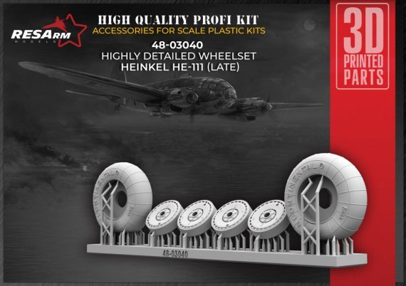 1/48 Heinkel He-111 late wheels set