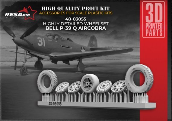 1/48 Bell P-39 Airacobra wheel set
