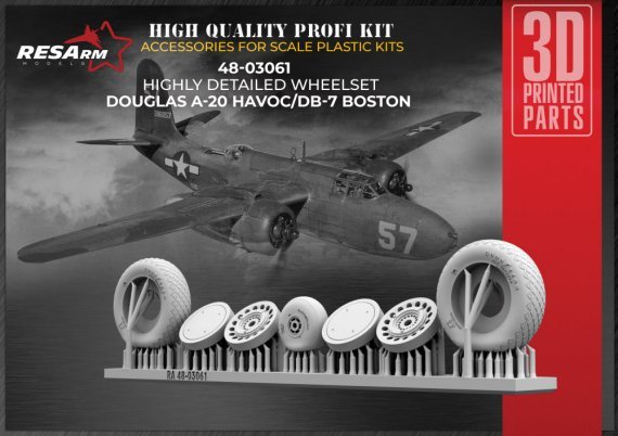 1/48 Douglas A-20 Havoc / DB-7 Boston wheels