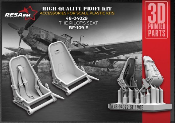 1/48 Messerschmit Bf 109E Pilots Seat