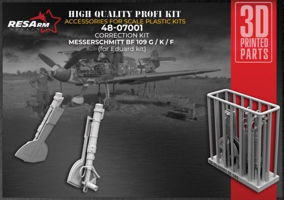 1/48 Bf 109 G/K/F Correction Set for Eduard