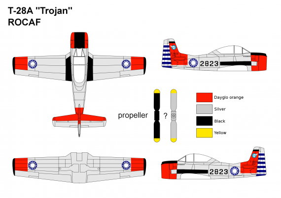 1/144 North-American T-28A Trojan  Taiwan