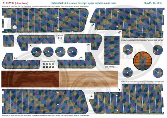 1/32 Halberstadt CL.II 5 colour lozenge upper surfaces