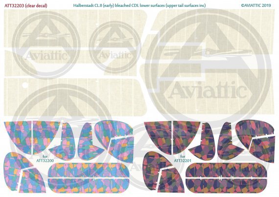 1/32 Halberstadt CL.II bleached CDL lower surfaces