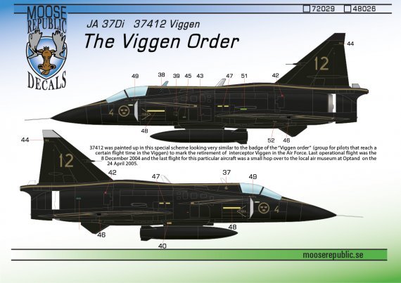 1/72 Saab JA-37Di 37412 The Viggen Order