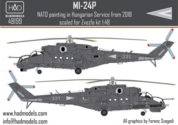 1/48 Mil Mi-24P in Hungarian Service with new Nato painting