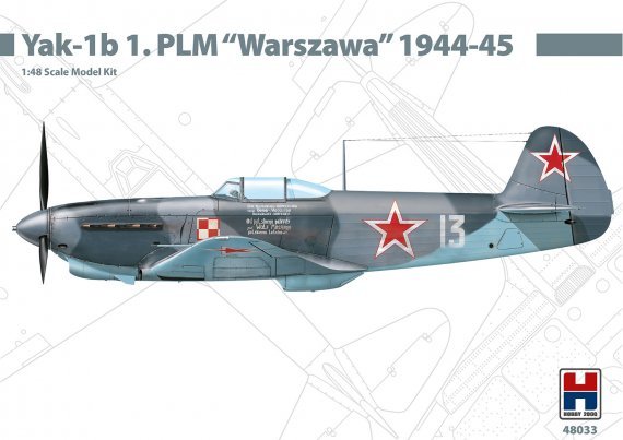 1/48 Yakovlev Yak-1b 1. Plm Warszawa 1944-45