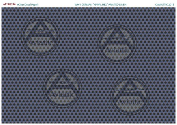 1/48 WWI German Naval Hex Printed Linen
