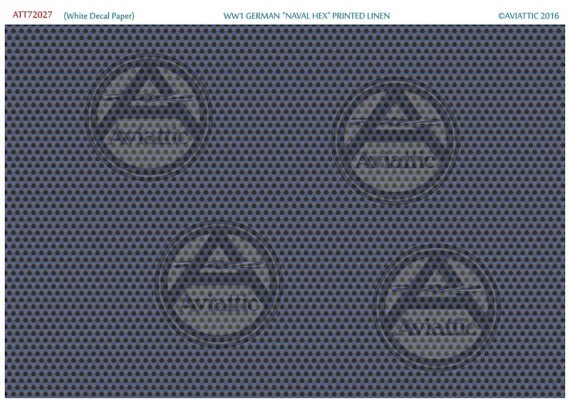 1/72 WWI German Naval Hex Printed Linen