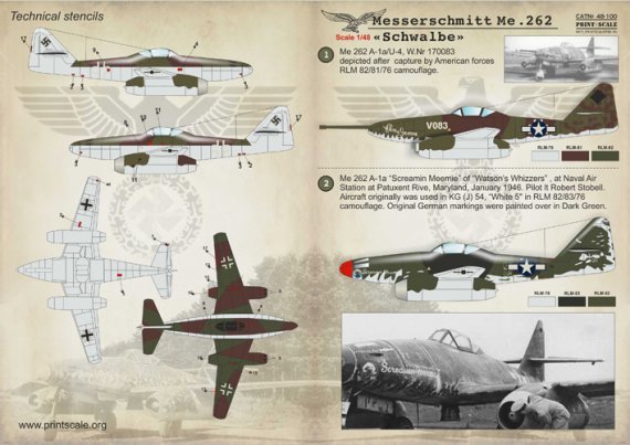 1/48 Messerschmitt Me.262 Schwalbe