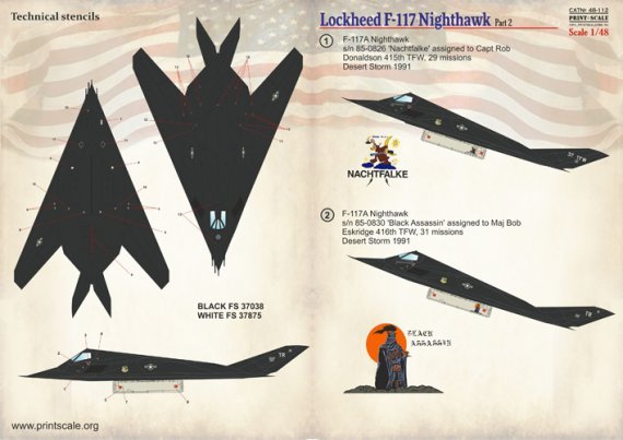1/48 Lockheed F-117 Nighthawk Part 2