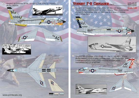 1/48 Vought F-8 Crusader part 1