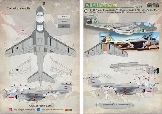 1/48 EA-6B Prowler & stencils