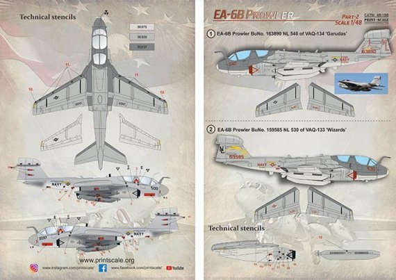 1/48 Grumman EA-6 Prowler Part 2