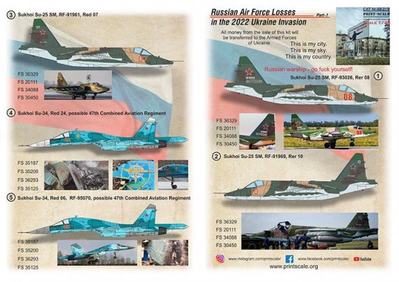 1/48 Russian Air Forces Losses in the 2022 Ukraine Invasion Part