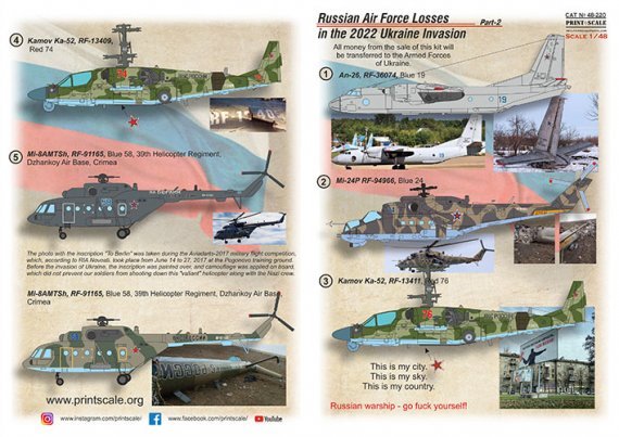 1/48 Russian Air Forces Losses in the 2022 Ukraine Invasion