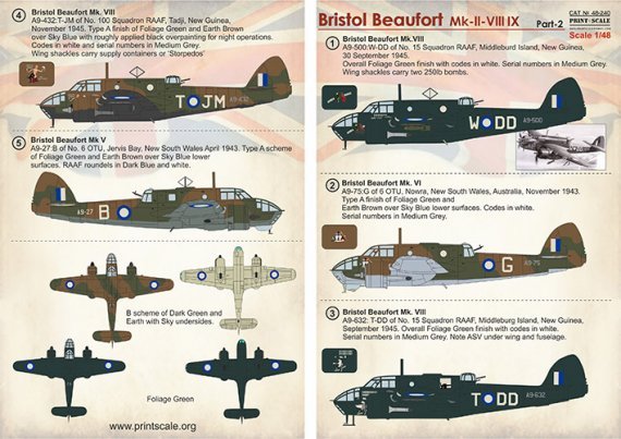1/48 Bristol Beaufort RAAF