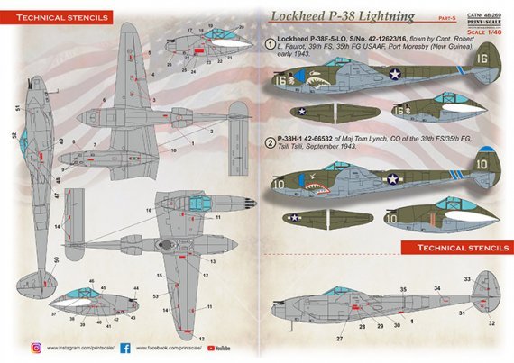 1/48 Lockheed P-38 Lightning Shark Mouth Part 5