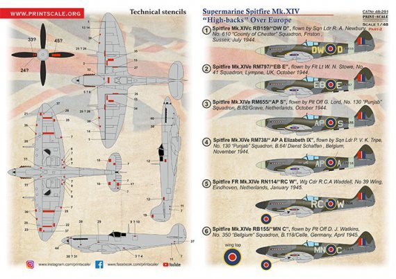 1/48 Supermarine Spitfire Mk.XIV High Backs Part 2