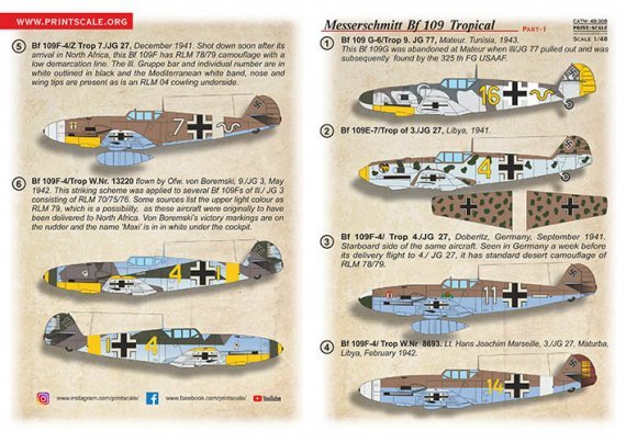 1/48 Messerschmitt Bf-109. Tropical options. Part 1.2