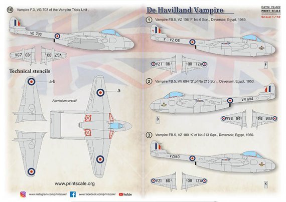 1/72 De Havilland FB Vampire