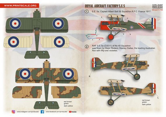 1/72 Royal Aircraft Factory S.E.5