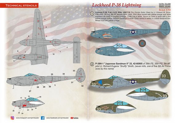 1/72 Lockheed P-38 Lightning