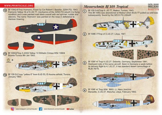 1/72 Messerschmitt Bf-109 Tropical