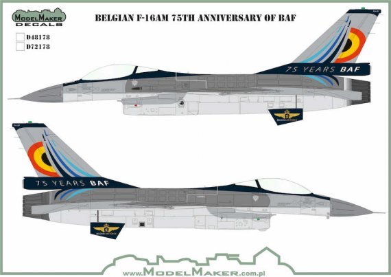 1/48 Belgian F-16 75TH Anniversary