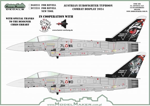 1/72 Austrian Eurofighter Typhoon Combat Display 2024