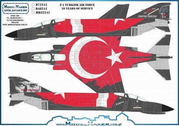1/72 McDonnell F-4E Phantom Turkish Air Force 50 years of servic