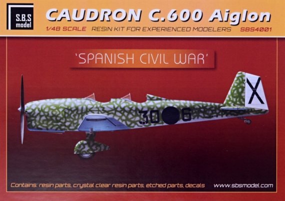 1/48 Caudron C.600 Aiglon Spanish C.W.