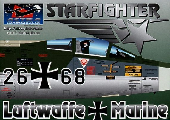1/48 German F-104G Starfighters. Containing over 1400 separate d