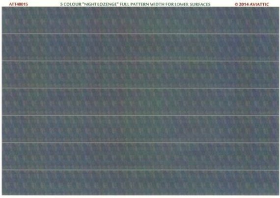 1/48 5 colour night lozenge full pattern width for lower