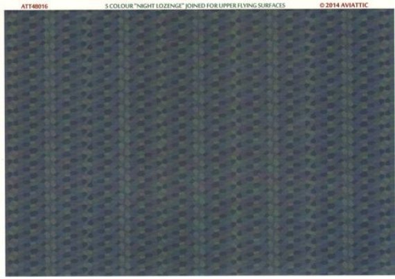 1/48 5 colour night lozenge joined for upper flying surfaces